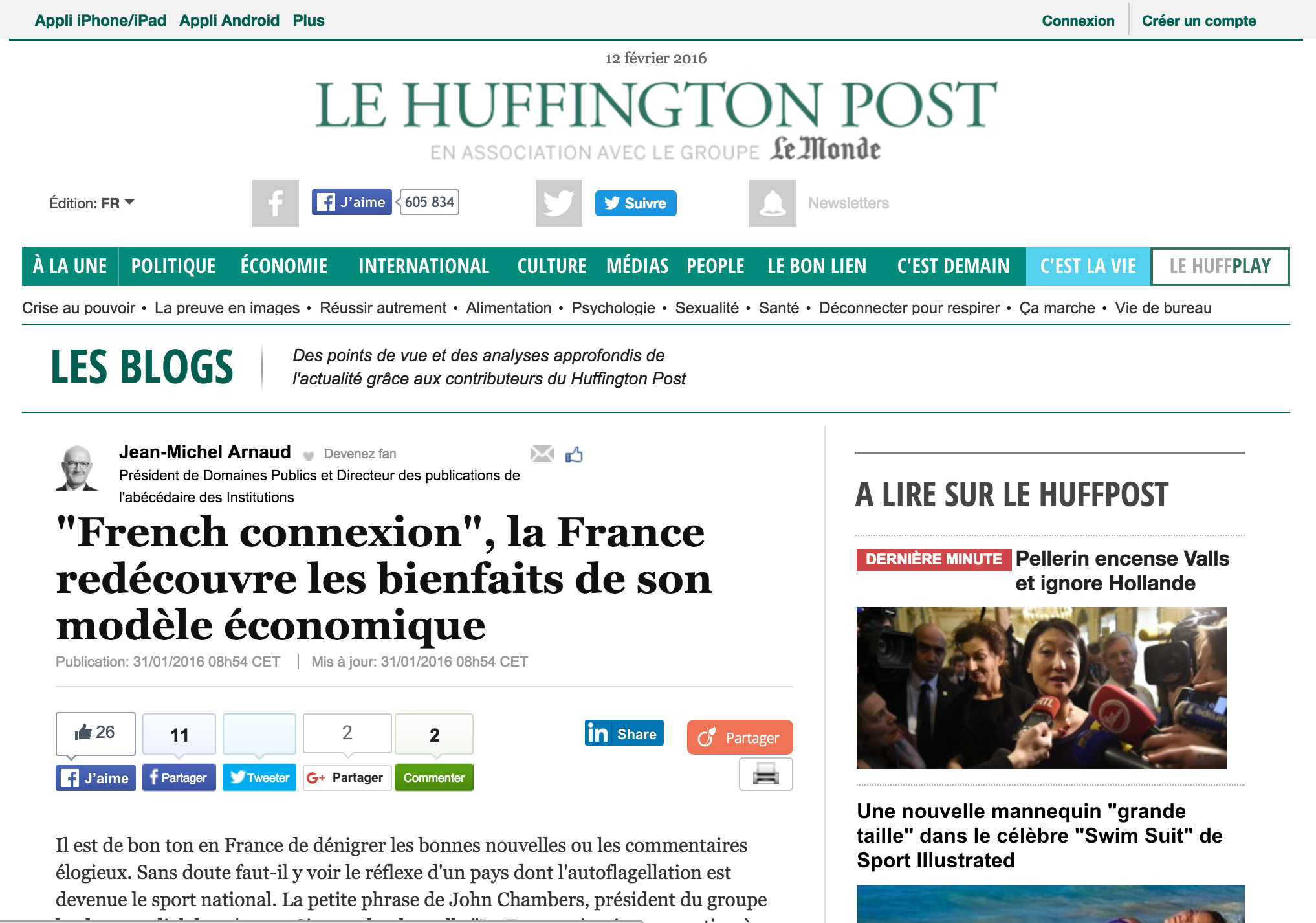 « French connexion », la France redécouvre les bienfaits de son modèle économique