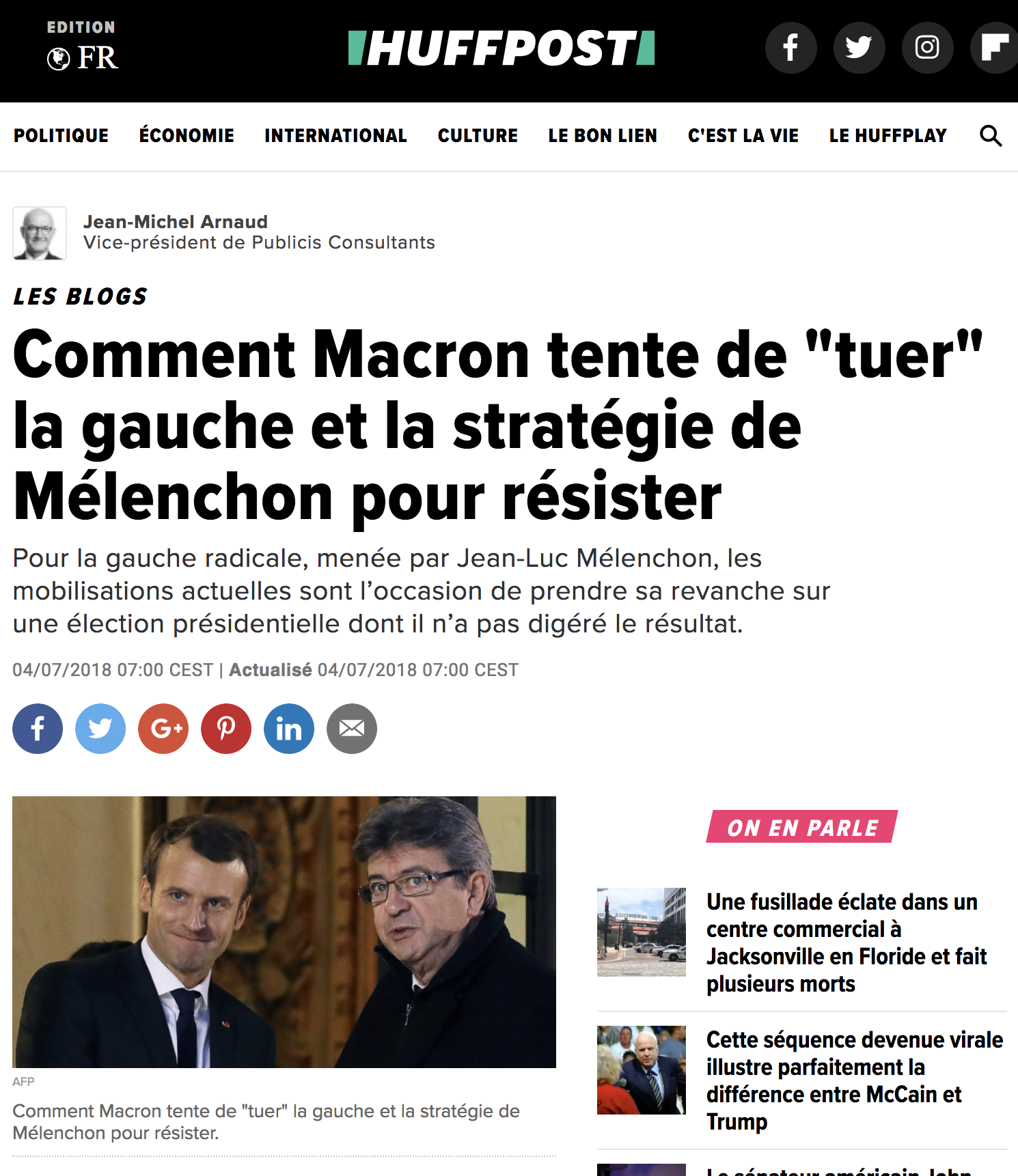 Comment Macron tente de « tuer » la gauche et la stratégie de Mélenchon pour résister