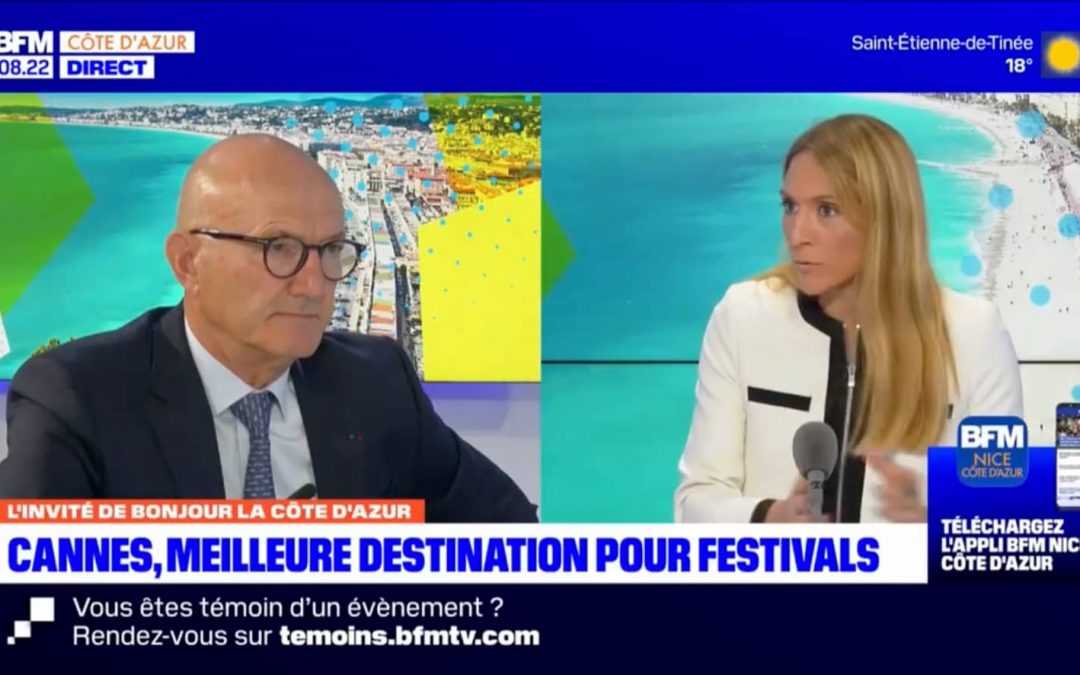BFM Côte d’azur : Cannes, le président du Palais des festivals explique les contours de sa mission
