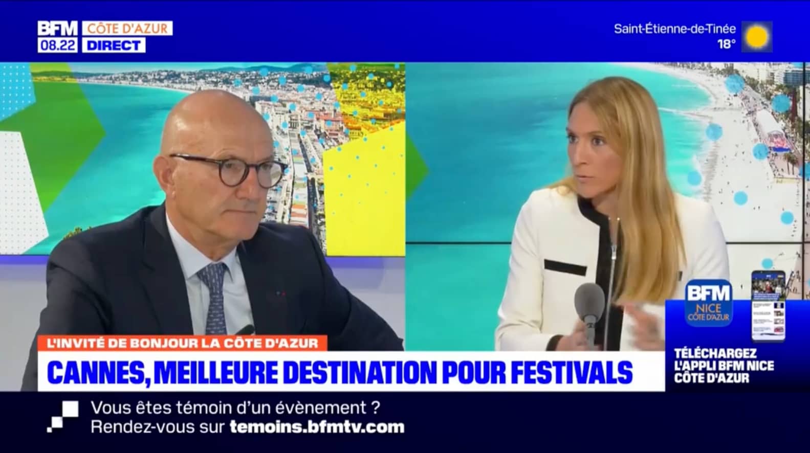 BFM Côte d’azur : Cannes, le président du Palais des festivals explique les contours de sa mission