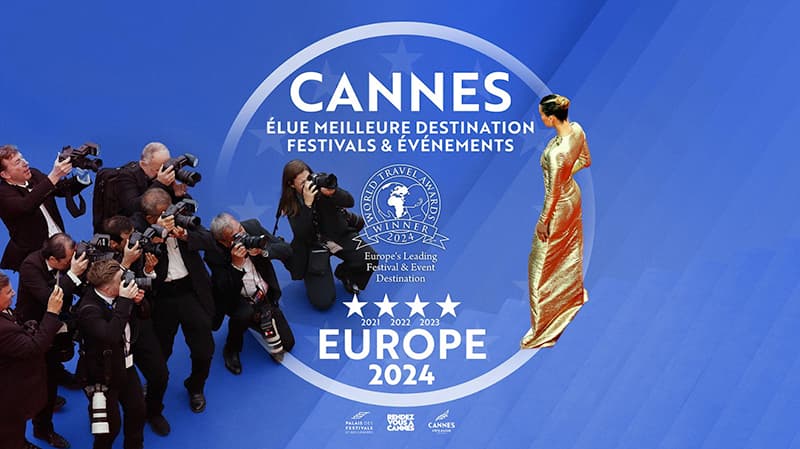 Pour la 4ème année consécutive, Cannes élue meilleure destination d’Europe 2024 pour les événements !